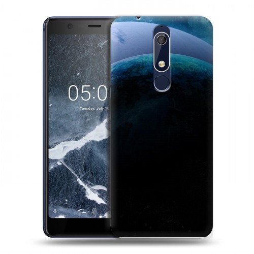 Дизайнерский пластиковый чехол для Nokia 5.1 Астероиды