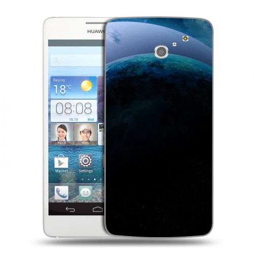 Дизайнерский пластиковый чехол для Huawei Ascend D2 Астероиды