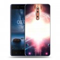 Дизайнерский пластиковый чехол для Nokia 8 Астероиды