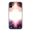 Дизайнерский силиконовый чехол для Iphone x10 Астероиды