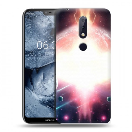 Дизайнерский пластиковый чехол для Nokia 6.1 Plus Астероиды