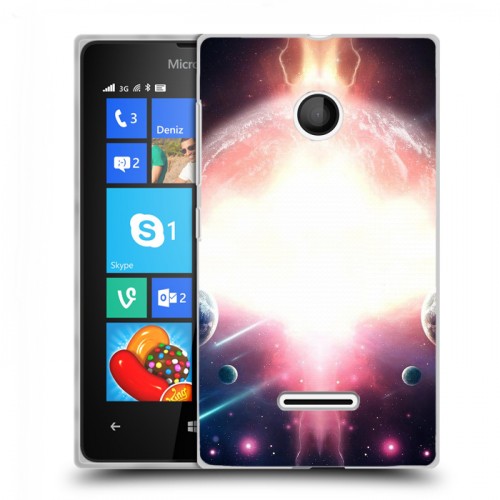 Дизайнерский пластиковый чехол для Microsoft Lumia 435 Астероиды