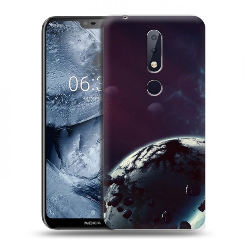 Дизайнерский пластиковый чехол для Nokia 6.1 Plus Астероиды