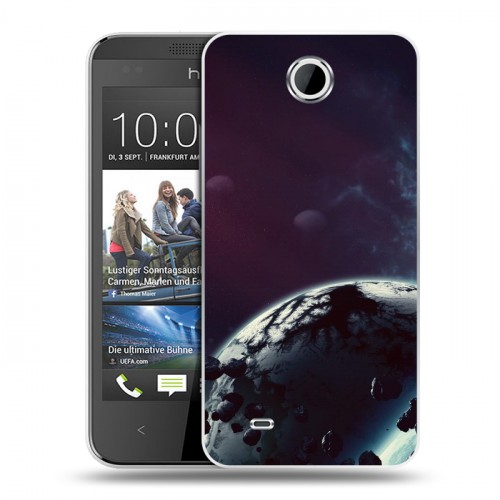 Дизайнерский пластиковый чехол для HTC Desire 300 Астероиды