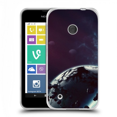 Дизайнерский пластиковый чехол для Nokia Lumia 530 Астероиды