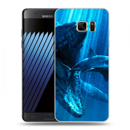 Дизайнерский пластиковый чехол для Samsung Galaxy Note 7 Акулы