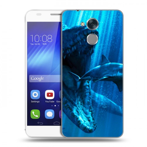 Дизайнерский пластиковый чехол для Huawei Honor 6C Акулы
