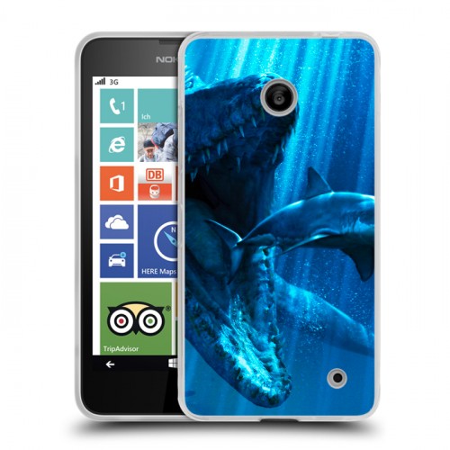 Дизайнерский пластиковый чехол для Nokia Lumia 630/635 Акулы