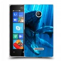 Дизайнерский пластиковый чехол для Microsoft Lumia 435 Акулы