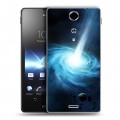 Дизайнерский пластиковый чехол для Sony Xperia TX Астероиды