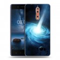 Дизайнерский пластиковый чехол для Nokia 8 Астероиды