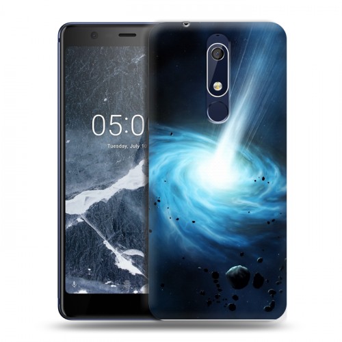 Дизайнерский пластиковый чехол для Nokia 5.1 Астероиды