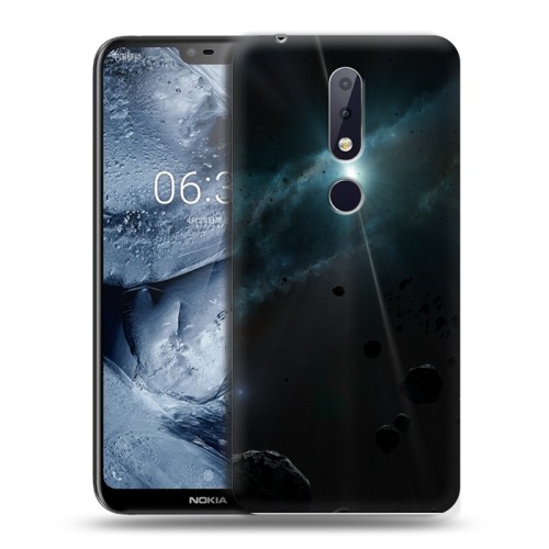 Дизайнерский пластиковый чехол для Nokia 6.1 Plus Астероиды