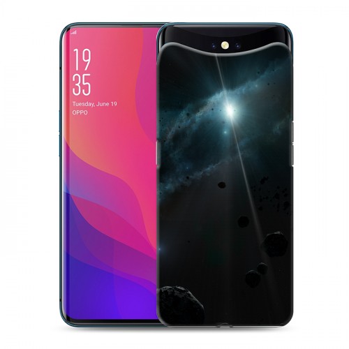 Дизайнерский силиконовый чехол для OPPO Find X Астероиды