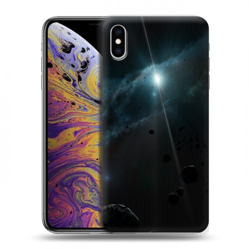 Дизайнерский силиконовый чехол для Iphone Xs Max Астероиды