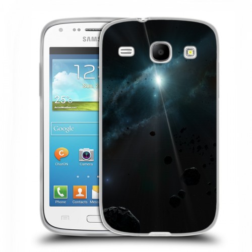 Дизайнерский пластиковый чехол для Samsung Galaxy Core Астероиды