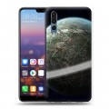 Дизайнерский силиконовый с усиленными углами чехол для Huawei P20 Pro Вселенная