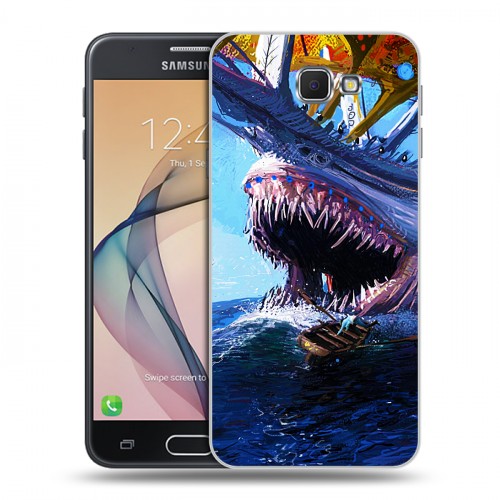 Дизайнерский пластиковый чехол для Samsung Galaxy J5 Prime Акулы