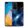 Дизайнерский силиконовый с усиленными углами чехол для Huawei P40 Вселенная