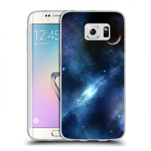 Дизайнерский силиконовый чехол для Samsung Galaxy S6 Edge Вселенная