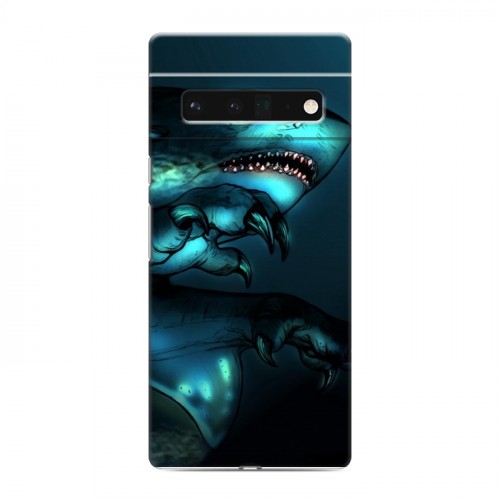 Дизайнерский силиконовый с усиленными углами чехол для Google Pixel 6 Pro Акулы