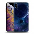 Дизайнерский силиконовый чехол для Iphone Xs Max Вселенная