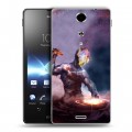 Дизайнерский пластиковый чехол для Sony Xperia TX Вселенная