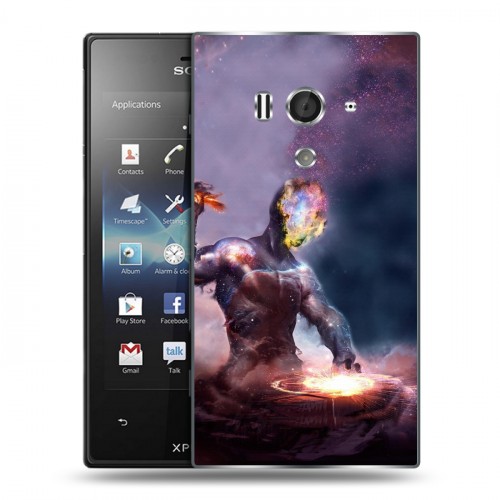 Дизайнерский пластиковый чехол для Sony Xperia acro S Вселенная