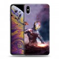 Дизайнерский силиконовый чехол для Iphone Xs Max Вселенная