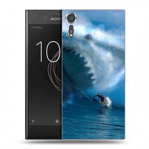 Дизайнерский пластиковый чехол для Sony Xperia XZs Акулы