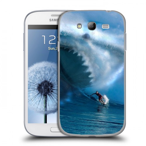 Дизайнерский пластиковый чехол для Samsung Galaxy Grand Акулы