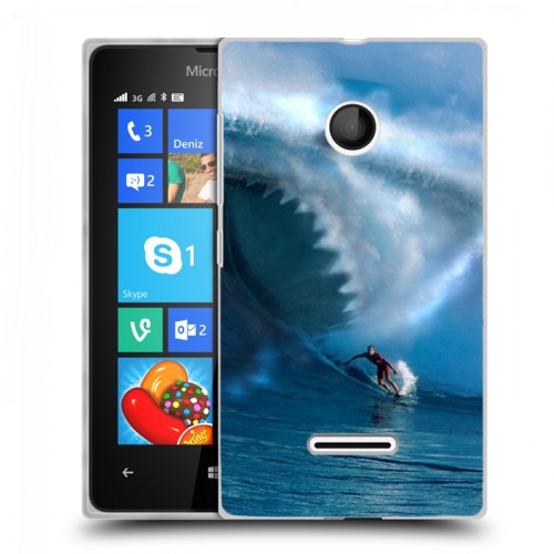 Дизайнерский пластиковый чехол для Microsoft Lumia 435 Акулы