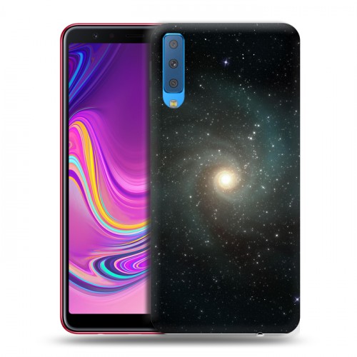 Дизайнерский силиконовый с усиленными углами чехол для Samsung Galaxy A7 (2018) Вселенная