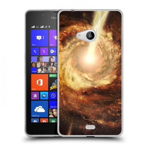 Дизайнерский пластиковый чехол для Microsoft Lumia 540 Галактика