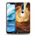 Дизайнерский силиконовый чехол для Nokia 5.1 Plus Галактика