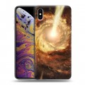 Дизайнерский силиконовый чехол для Iphone Xs Max Галактика