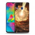 Дизайнерский пластиковый чехол для Samsung Galaxy M20 Галактика