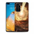 Дизайнерский пластиковый чехол для Huawei P40 Галактика