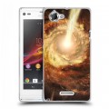 Дизайнерский пластиковый чехол для Sony Xperia L Галактика