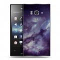 Дизайнерский пластиковый чехол для Sony Xperia acro S Галактика