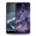 Дизайнерский пластиковый чехол для Nokia 5.1 Галактика