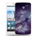 Дизайнерский пластиковый чехол для Huawei Ascend D2 Галактика