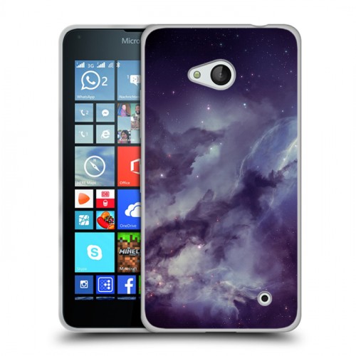 Дизайнерский пластиковый чехол для Microsoft Lumia 640 Галактика