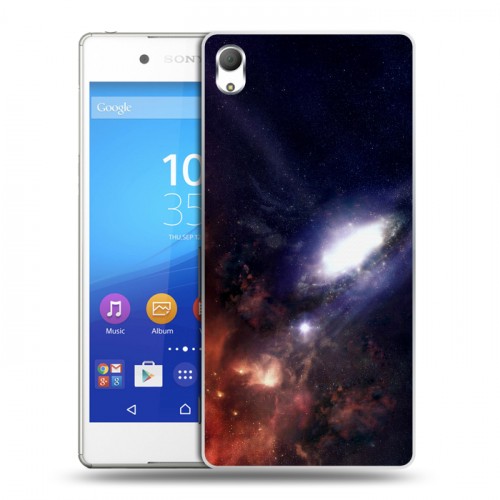 Дизайнерский пластиковый чехол для Sony Xperia Z3+ Галактика