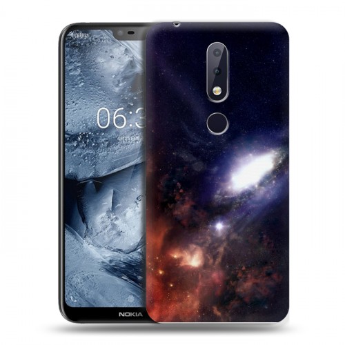 Дизайнерский пластиковый чехол для Nokia 6.1 Plus Галактика