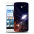 Дизайнерский пластиковый чехол для Huawei Ascend D2 Галактика