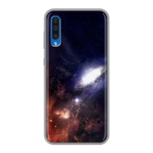 Дизайнерский силиконовый чехол для Samsung Galaxy A50 Галактика