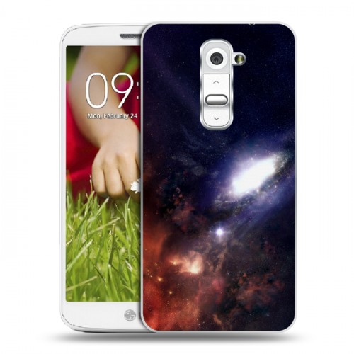 Дизайнерский пластиковый чехол для LG Optimus G2 mini Галактика