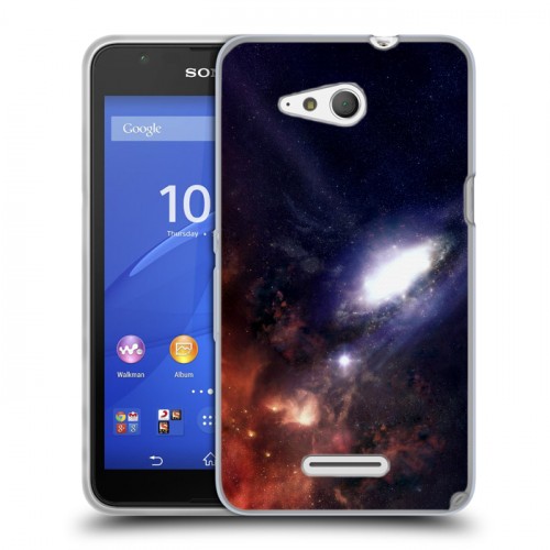Дизайнерский силиконовый чехол для Sony Xperia E4g Галактика