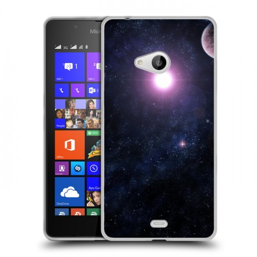 Дизайнерский пластиковый чехол для Microsoft Lumia 540 Галактика